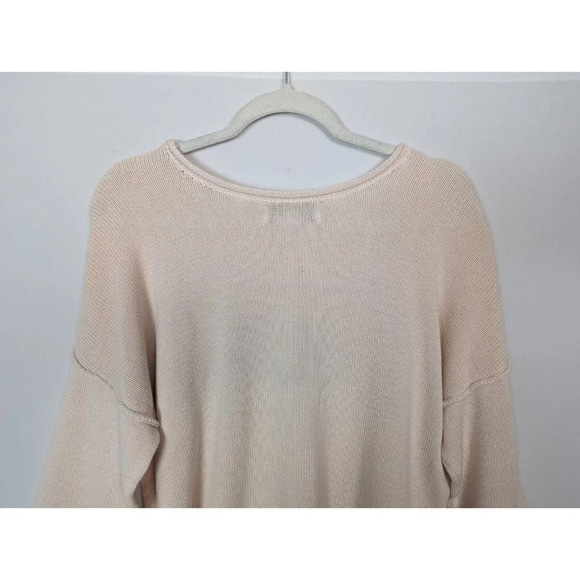 WILDFOX sz. S Sky High Bloomy Rainbow Sweater Distressed Pullover Oversized Top - Picture 9 of 13